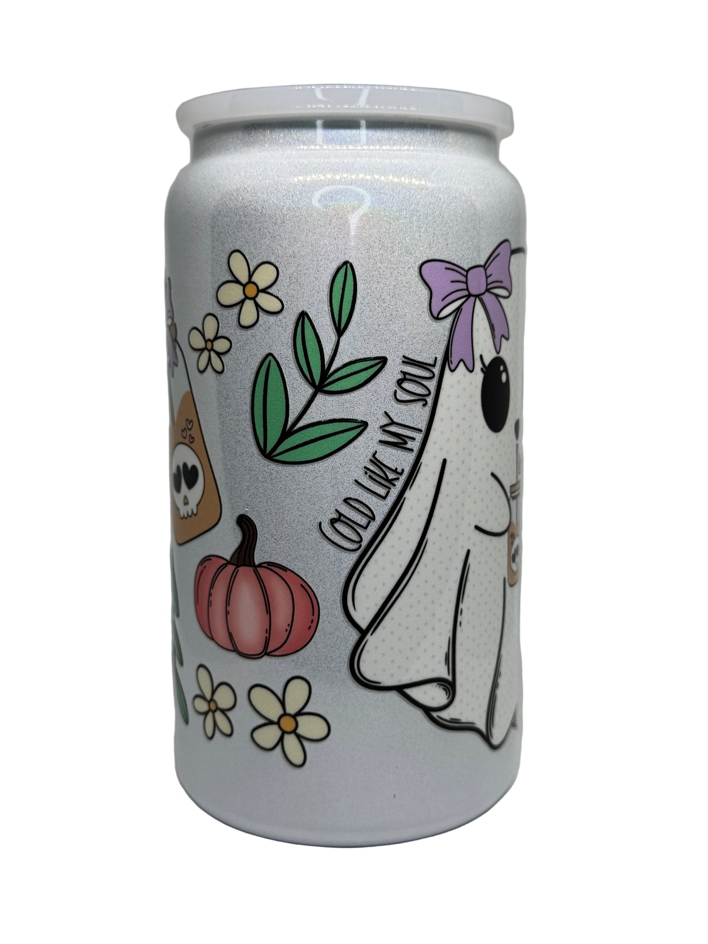 Cold Like My Soul 16 oz Stainless Steel Holographic Tumbler