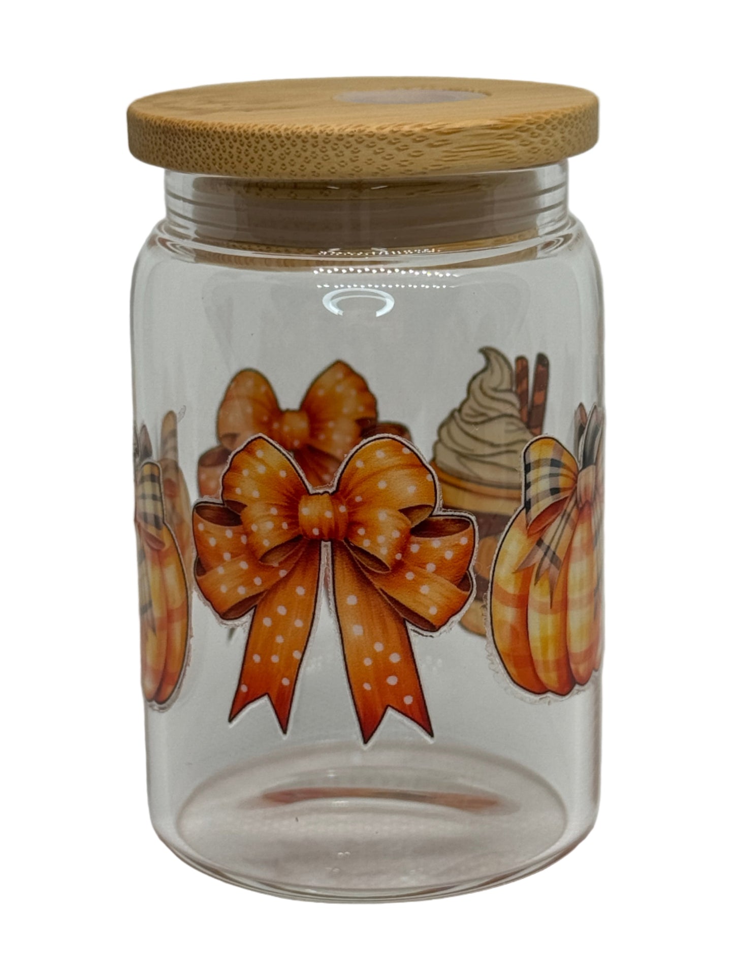 Coffee, Bows, & Pumpkins 3 oz Shot Glass