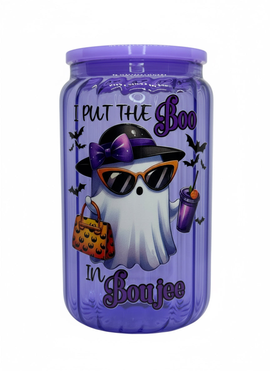 Boojee Ghost 16 oz Glass Cup