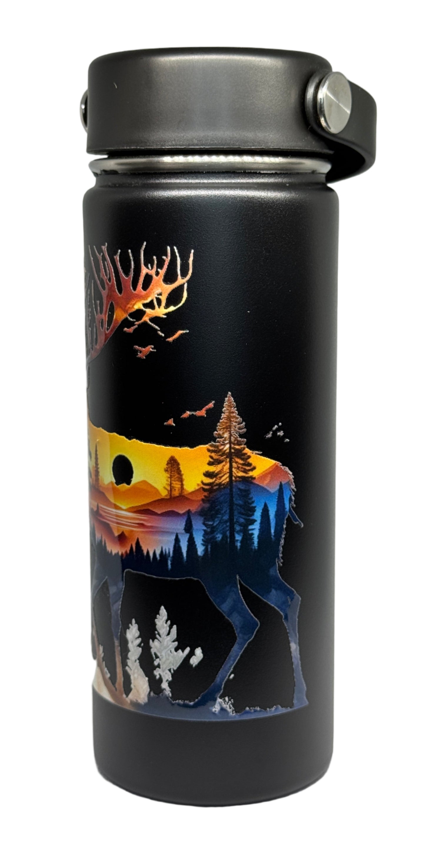 Mountain Scene Elk 20 oz Stainless Steel Tumbler (Cordova Brand)