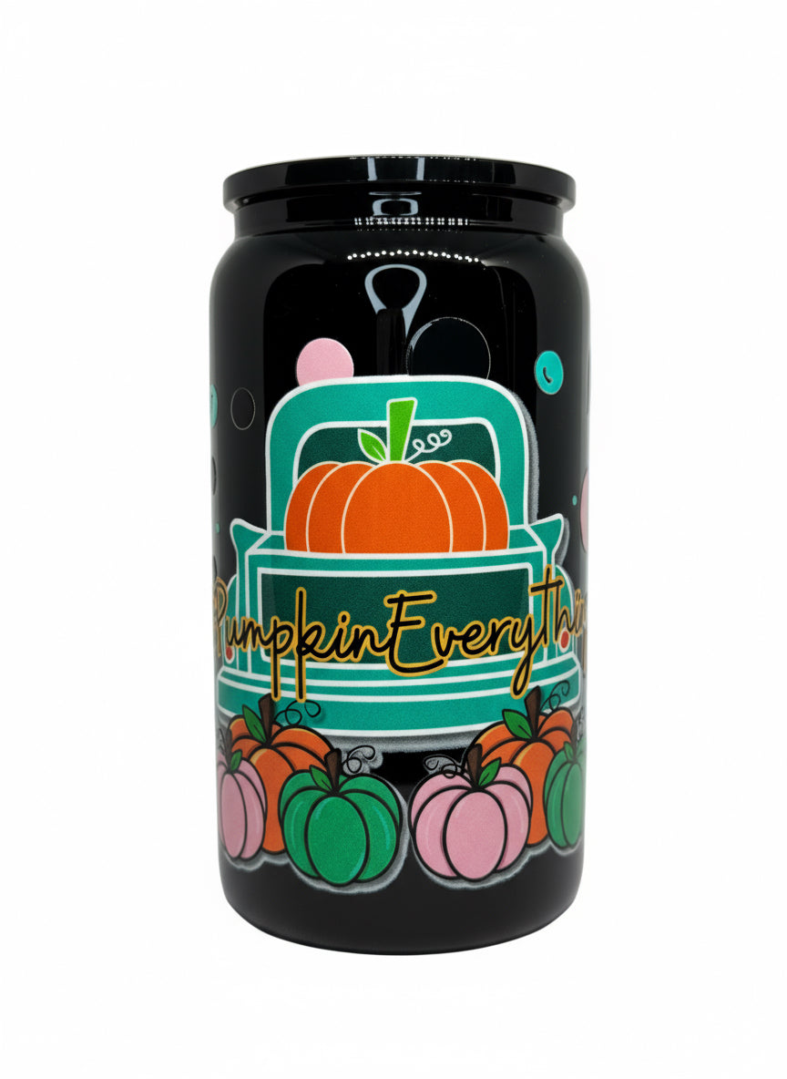 Pumpkin Everything 16 oz Glass Cup