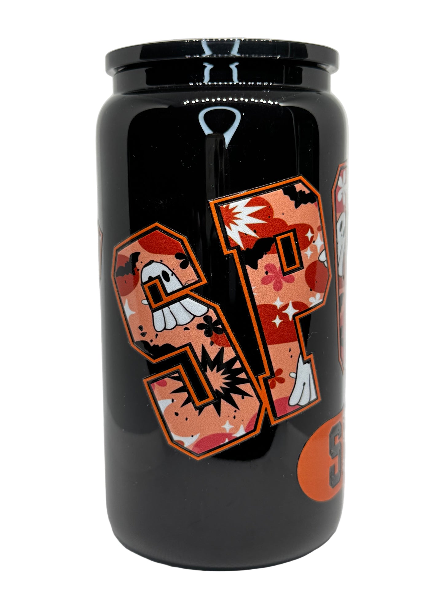 Spooky Season 16 oz Glass Cup