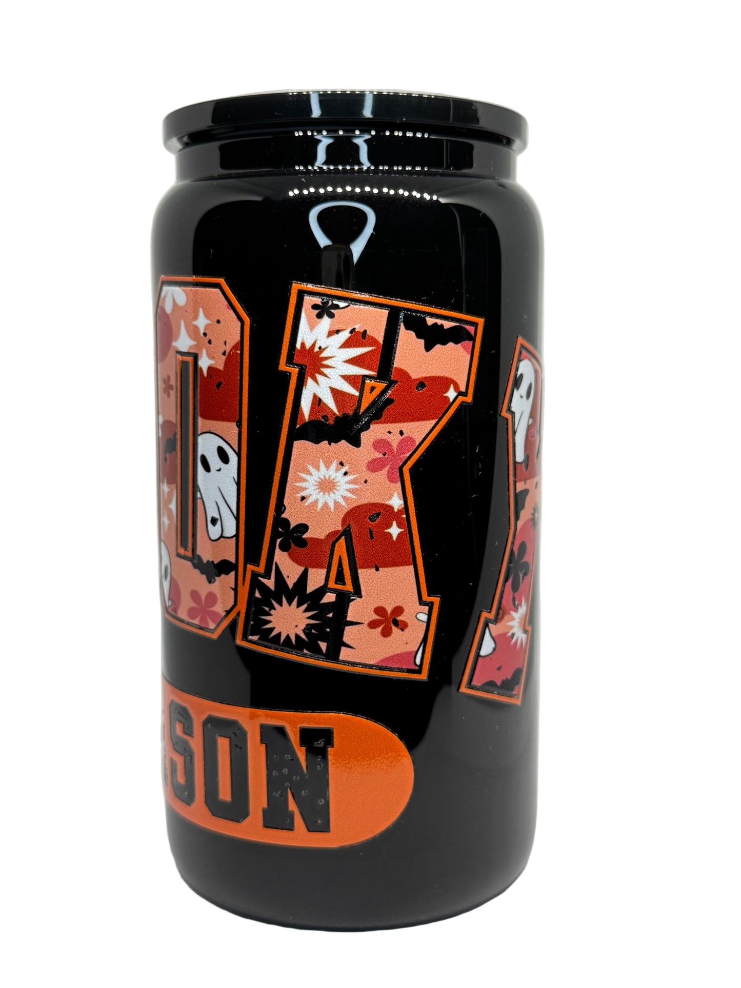 Spooky Season 16 oz Glass Cup