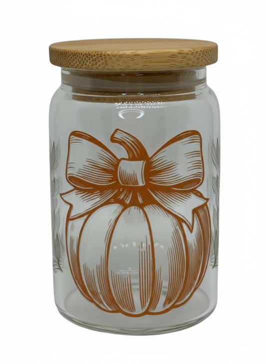 Pumpkin 3 oz Glass Shot Glass