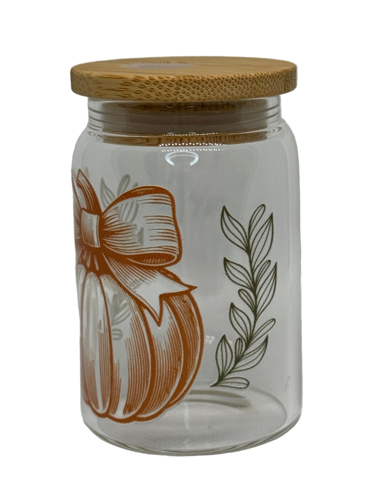 Pumpkin 3 oz Glass Shot Glass