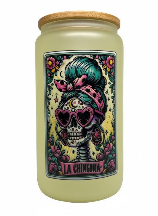 La Chingona 16 oz Color Changing Glass Cup