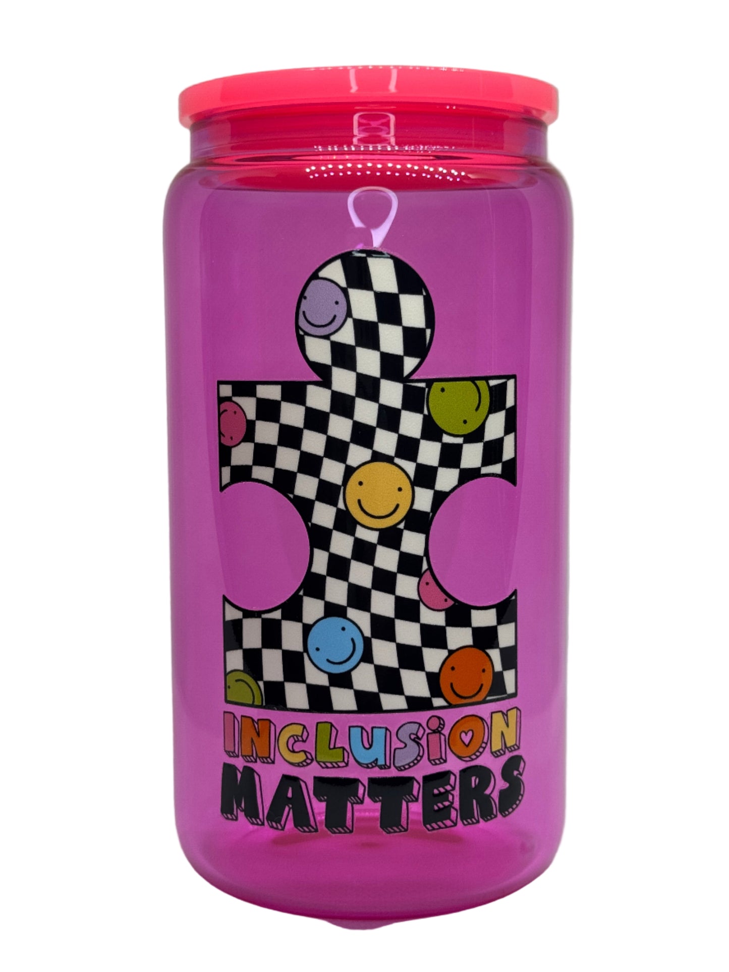 Inclusion Matters 16 oz Glass Cup