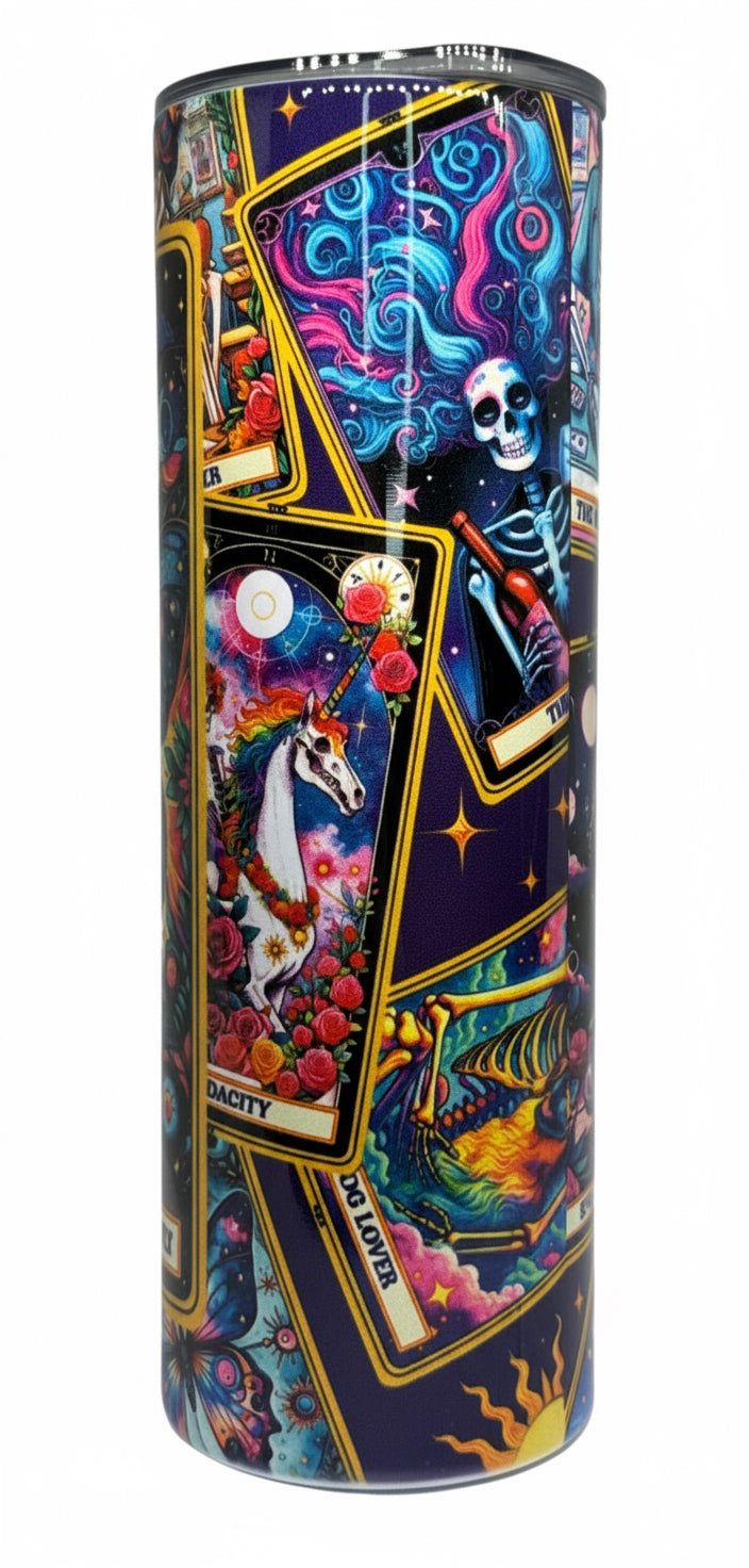 Anti-Social Butterfly Tarot Card 20 oz Stainless Steel Tumbler