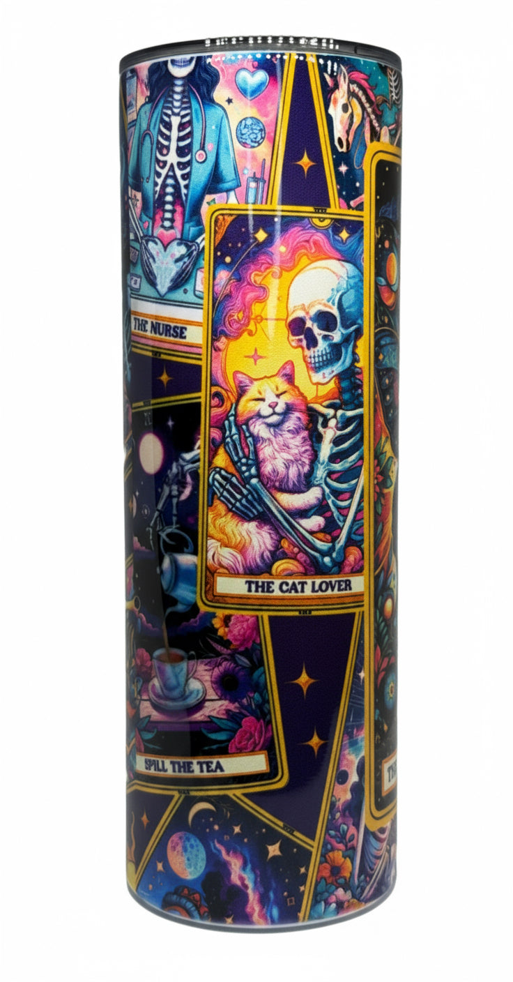 Anti-Social Butterfly Tarot Card 20 oz Stainless Steel Tumbler