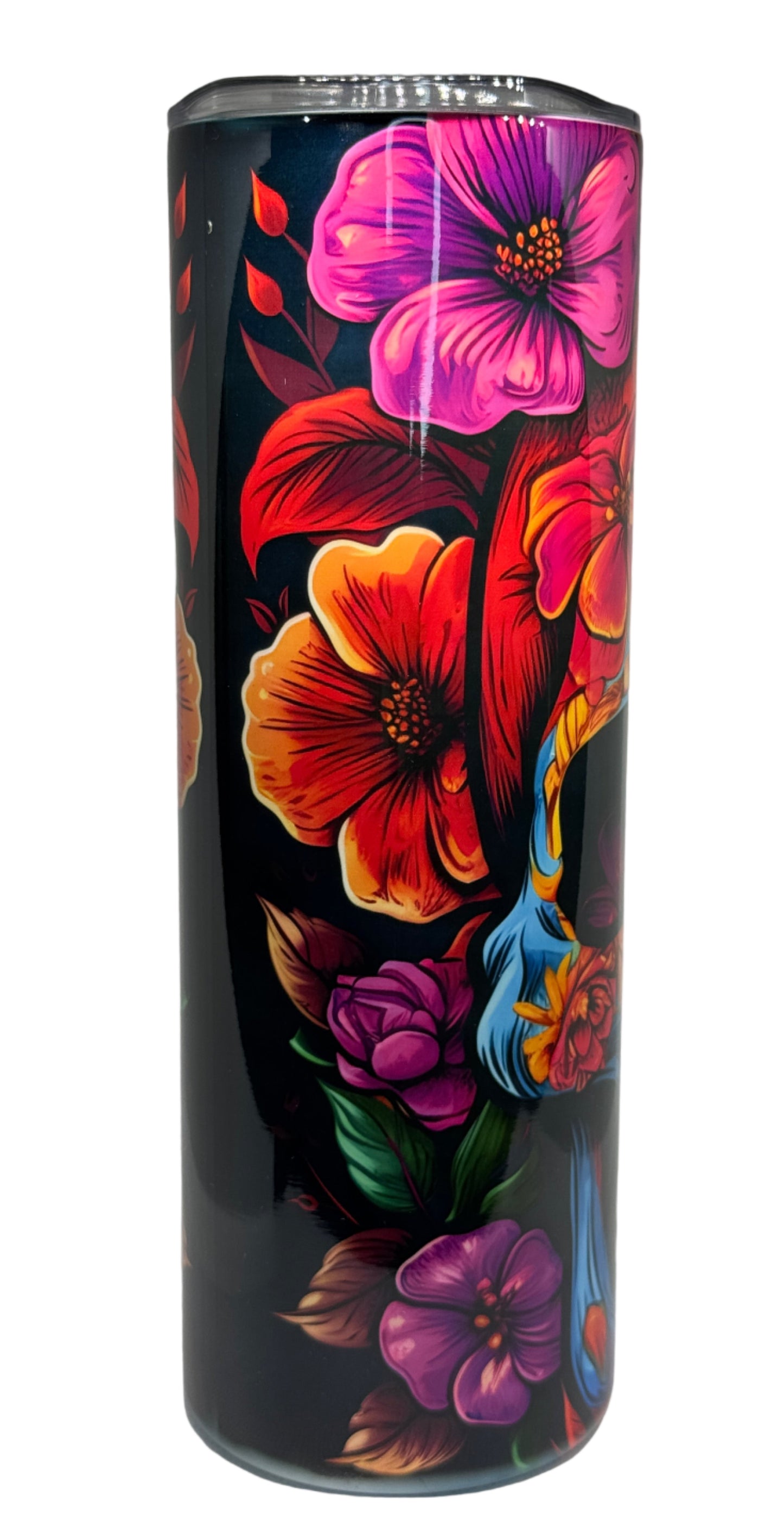 Floral Skeleton 20 oz Stainless Steel Tumbler