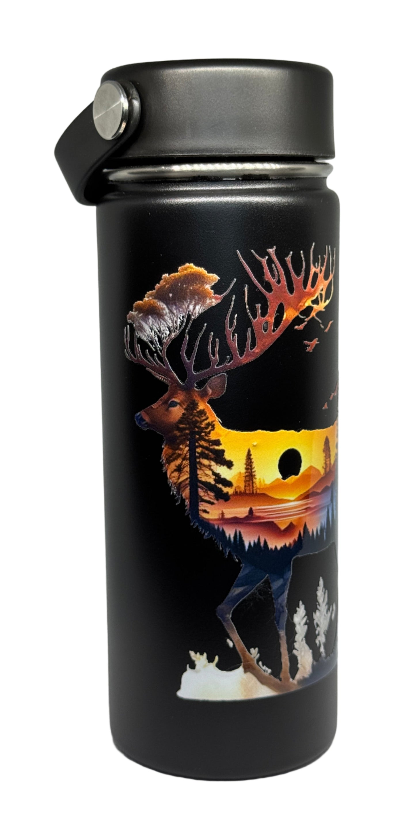 Mountain Scene Elk 20 oz Stainless Steel Tumbler (Cordova Brand)