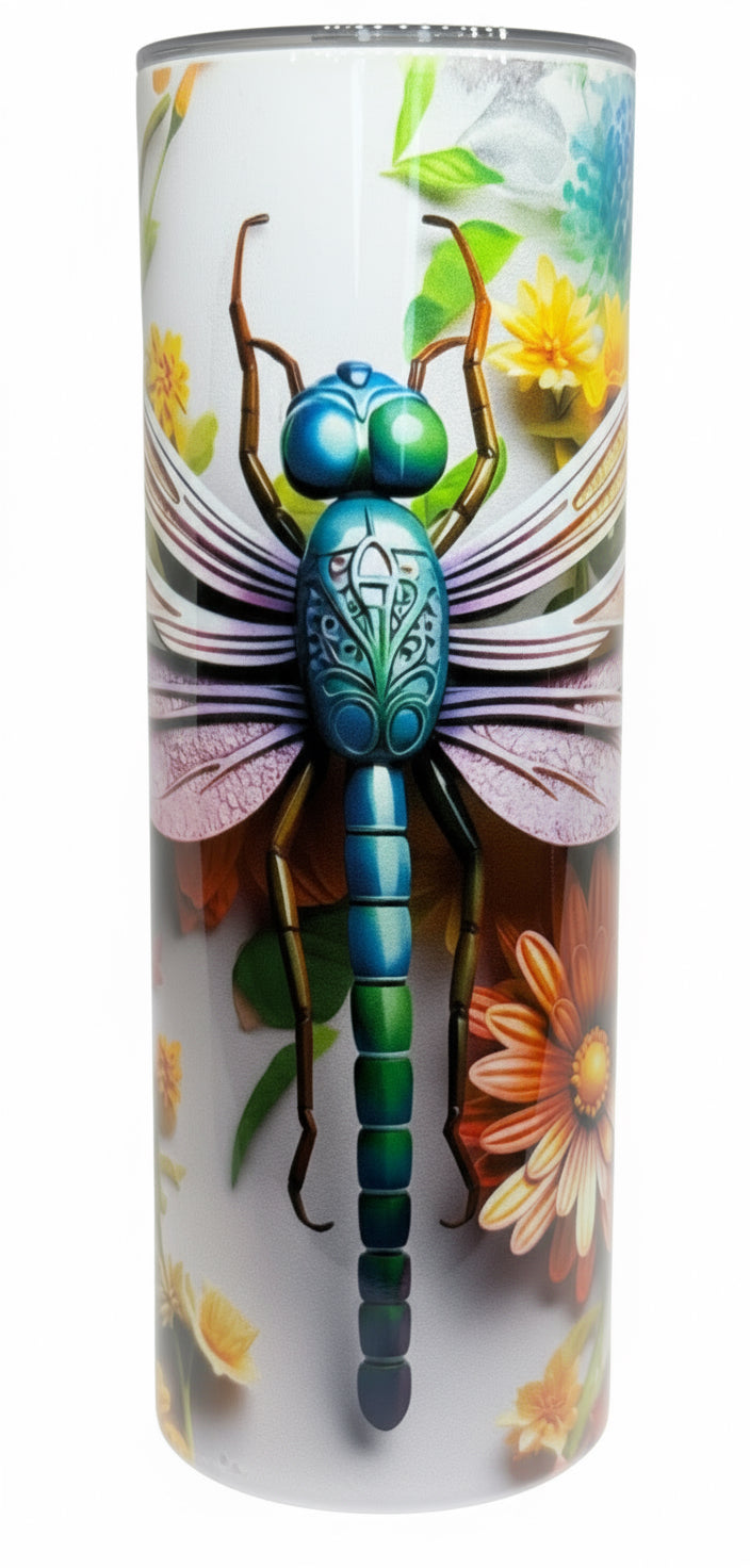 Colorful Dragonfly 20 oz Stainless Steel Tumbler