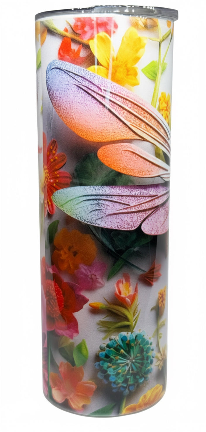 Colorful Dragonfly 20 oz Stainless Steel Tumbler